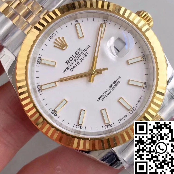 Datejust M126333-0016 Dial Rolex White Factory EW 0110